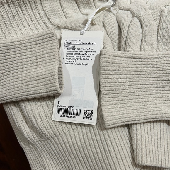 Lululemon Cable Knit Half Zip Size S - Picture 6 of 8